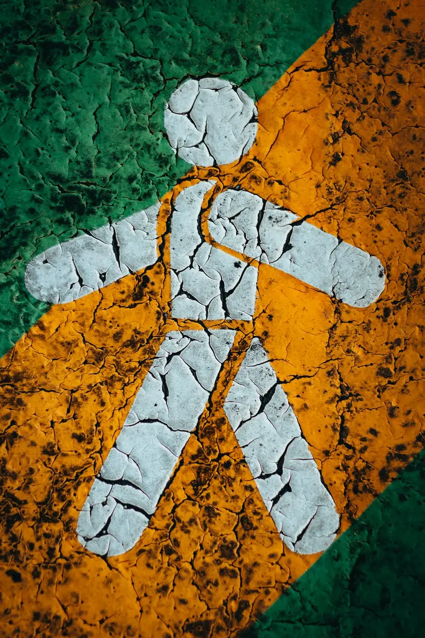 White Walk Pedestrian Signage