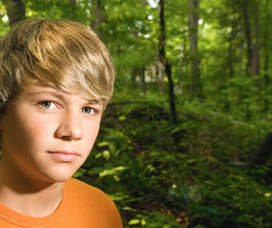 Kid In Woods